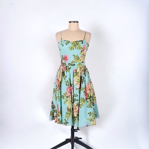 Bernie Dexter Dresses & Skirts - SOLD | Bernie Dexter Kay Swing Dress in Savannah Blue Floral - Medium Spring